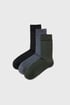 3PACK șosete din bumbac pentru bărbați JACK AND JONES JACAsher Solid înalte 0d3d145c-57e1-4f05-5431-d275fd50f900
