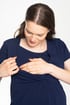 Spalna srajca za nosečnice in dojenje Sloan 1004_kos_12 - temno-modra