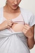 Spalna srajca za nosečnice in dojenje Sloan 1004_kos_27 - siva-roza