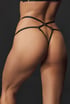 Erotické kalhotky Emanuelle s otevřeným klínem 10302_kal_02 - černá
