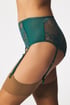 Klasické nohavičky Tricia s vysokým pásom 10630_kal_08 - zelená