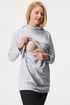 Těhotenská a kojicí mikina Iga 1070_mik_05 - šedá