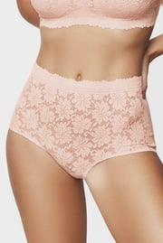 Klasične hlačke Selmark One Lace z visokim pasom
