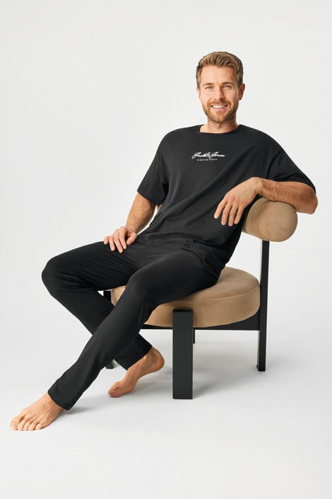 Памучна пижама JACK AND JONES JACClyde дълга
