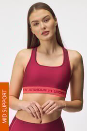 Sportovní podprsenka Under Armour Crossback vínová