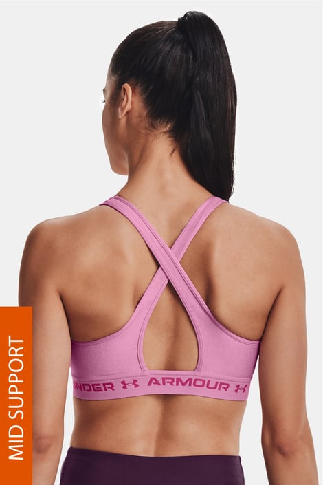 Under Armour Crossback Heather rózsaszínű sportmelltartó | Astratex.hu