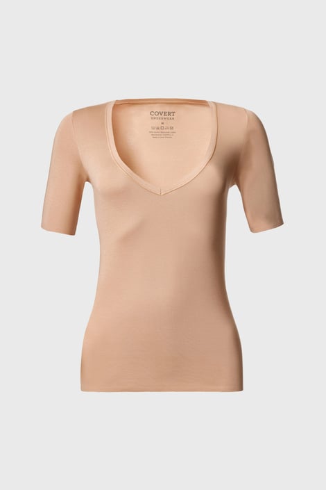Жіноча тілесна футболка під сорочку