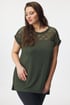 Tricou ONLY Carmakoma Flake 15197908_tri_04 - verde-inchis