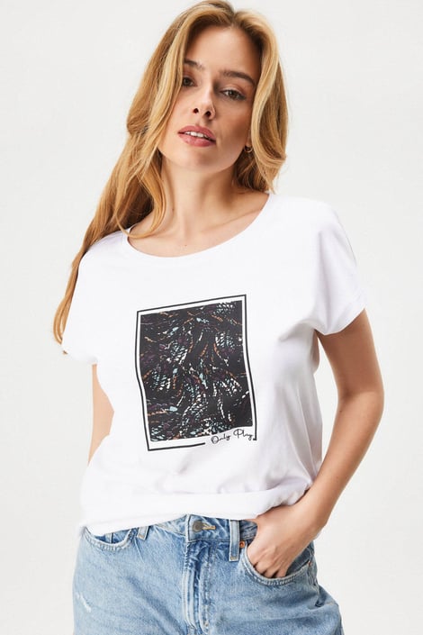 Sportliches Baumwoll-T-Shirt ONLY Play ONPAub Jo Life