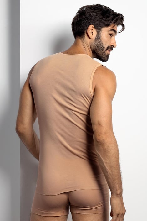 Nude φανελάκι κάτω από πουκάμισο | Astratex.gr