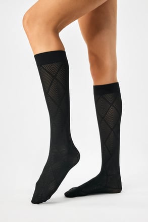 Ciorapi până la genunchi de nailon Golden Lady Illusion 50 DEN