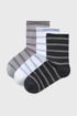 3PACK damessokken Stripes hoog 16cac7c4-70ad-4823-0ee6-286206cdd100