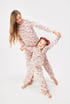 Pijama din bumbac pentru femei Bow cu pantaloni lungi 170561f5-8dee-49a0-af3b-29281b470200