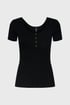 Baumwoll-T-Shirt Pieces Kitte 17101439_tri_04 - schwarz