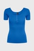 Bavlněné tričko Pieces Kitte 17101439_tri_07 - modrá