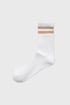 Čarape Pieces Cally visoke 17109883_pon_02 - bijelo-smeđa