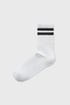 Socken Pieces Cally hoch 17109883_pon_04 - weiß-schwarz
