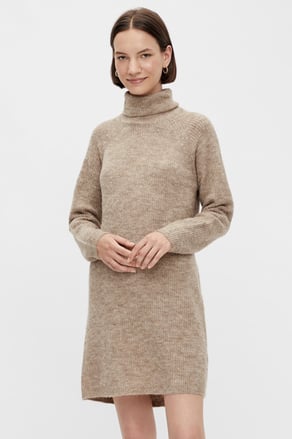 Pullover Kleid Pieces Cellen Neck