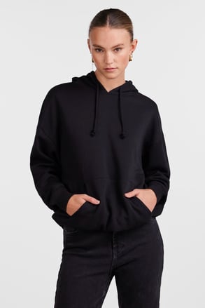 Sweatshirt Pieces Chill mit Kapuze