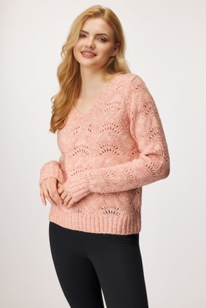 Ženski džemper Pieces Bibbi s dodatkom vune