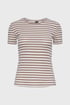 Dames T-shirt Pieces Rukado met korte mouw 17133839_tri_36