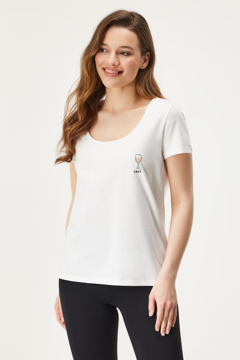 Katoenen T-shirt Pieces Rosé Katoenen T-shirt Pieces Rosé