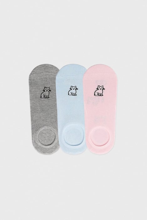 3PACK tălpici din bambus Kaska multicolor