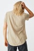 Damen Basic Kurzarm-Shirt Crew beige 2009220SN_tri_02