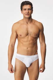Herrenslip Cotton Nature weiß