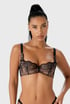 Gossard VIP Devotion Bardot részben bélelt melltartó 20205_BLK_09 - fekete