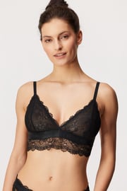 Krajková bralette Karl Lagerfeld černá Krajková bralette Karl Lagerfeld černá