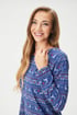 Pigiama da donna in cotone Nordic Night lungo 230e7cdc-707b-4b2e-7624-9d8bb7828700