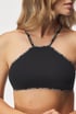 Modrček Karl Lagerfeld Mini Logo Halter Bralette 235W2108_02 - črna