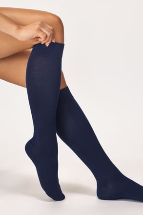 Damen-Kniestrümpfe Basic Color Damen-Kniestrümpfe Basic Color