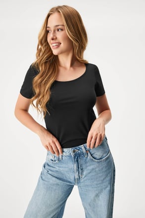 Tricou damă Ramina, din bumbac Tricou damă Ramina, din bumbac