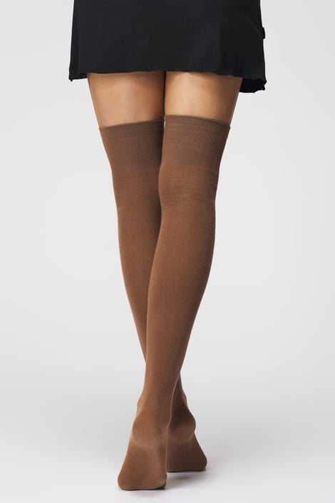 Γυναικείες κάλτσες πάνω από το γόνατο Basic Color | Astratex.gr