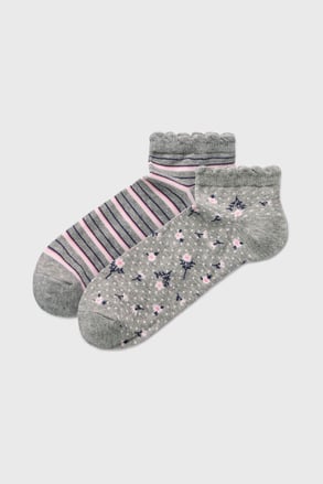 2PACK Șosete Flores joase 2PACK Șosete Flores joase