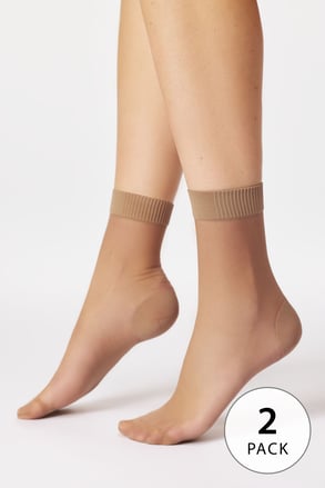 2PACK силонови чорапи Rowena по-дълги 15 DEN