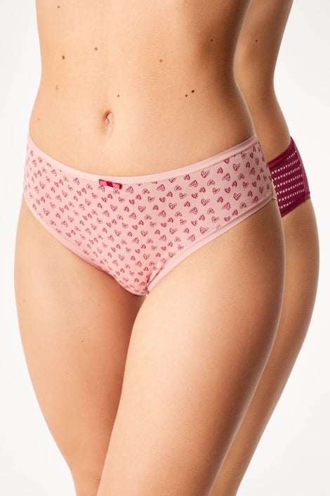 2PACK класически бикини Pink Hearts памучни 2PACK класически бикини Pink Hearts памучни