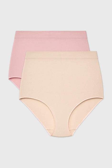 2PACK Klasické kalhotky Flexi s vysokým pasem bezešvé