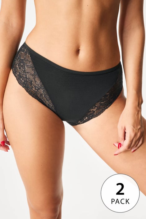 2PACK klassieke slips Bella met hoge taille 2PACK klassieke slips Bella met hoge taille