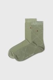 2 PACK dámskych ponožiek Tommy Hilfiger Graphic Argyle