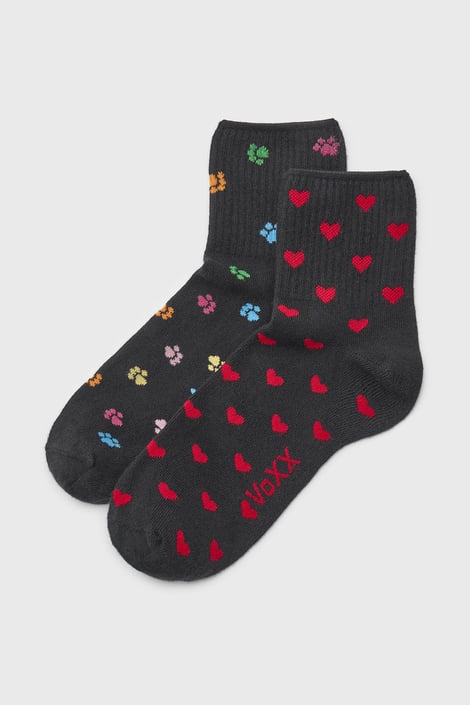 2PACK Dámske bavlnené ponožky Agapi krátke