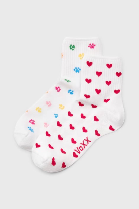 2PACK Dámske bavlnené ponožky Agapi krátke