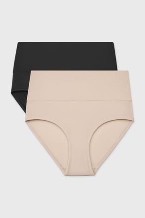 2PACK Klasične hlačke Bamboo Soft z visokim pasom