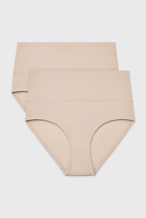 2PACK Klasické kalhotky Bamboo Soft s vysokým pasem