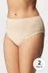 2 PACK chilot Mariana Plus size din bumbac fitness, talie înaltă 2PBriefs02ATX_kal_09