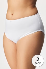 2 PACK σλιπ Mariana Plus size από fitness βαμβάκι ψηλόμεσο