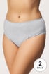 2 PACK chilot Mariana Plus size din bumbac fitness 2PBriefs02ATX_kal_25