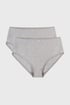 2 PACK chilot Mariana Plus size din bumbac fitness, talie înaltă 2PBriefs02ATX_kal_31